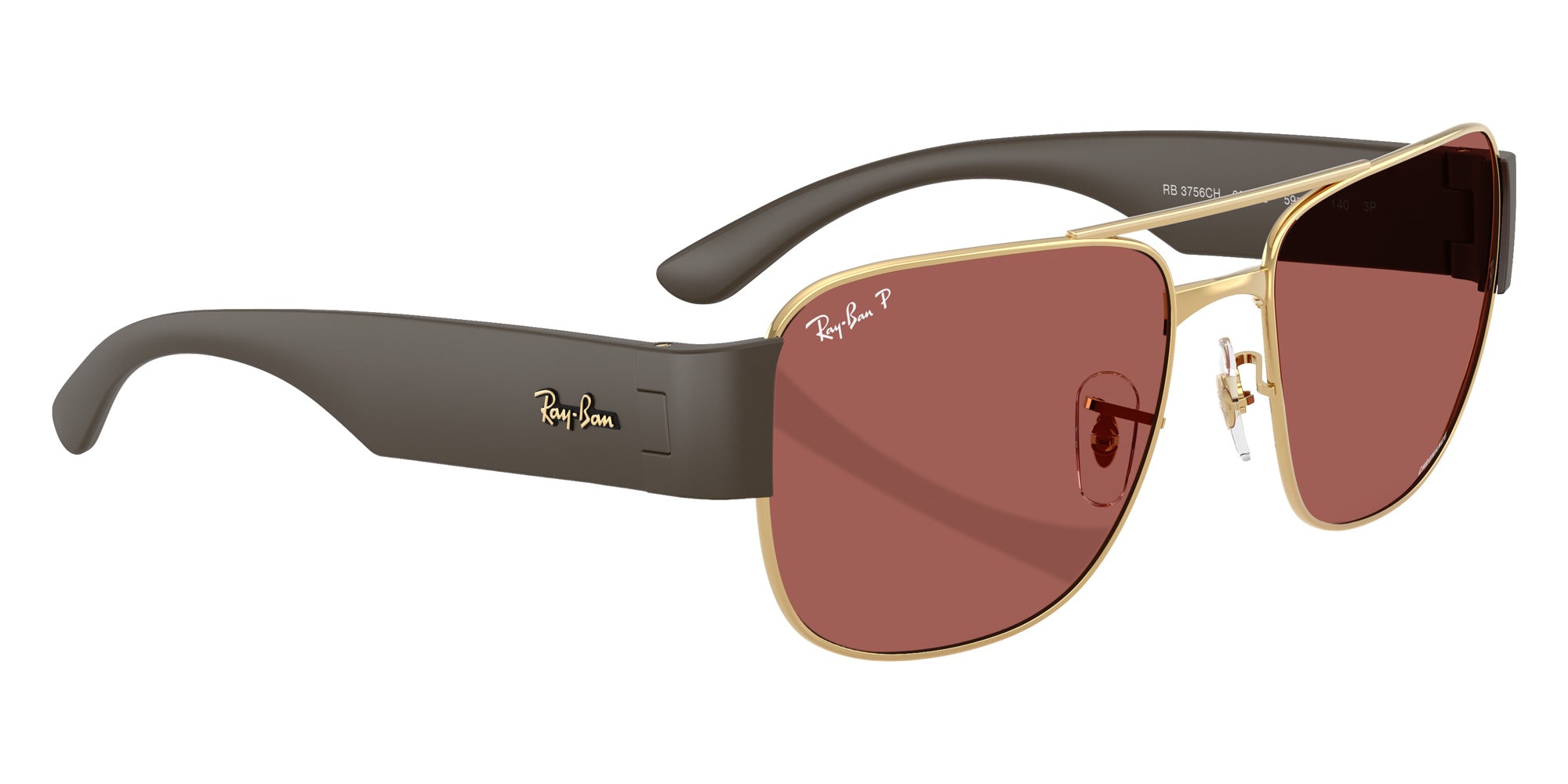 Ray-Ban RB3756CH Chromance 001/AL 59 - Arista Gold / Wine Polarized #id:rb3756ch001al_s:100120