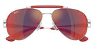 Ray-Ban RB3762M Scuderia Ferrari F1256P 58 - Silver / Dark Gray Mirrored Blue/Red #id:rb3762mf1256p_s:106125