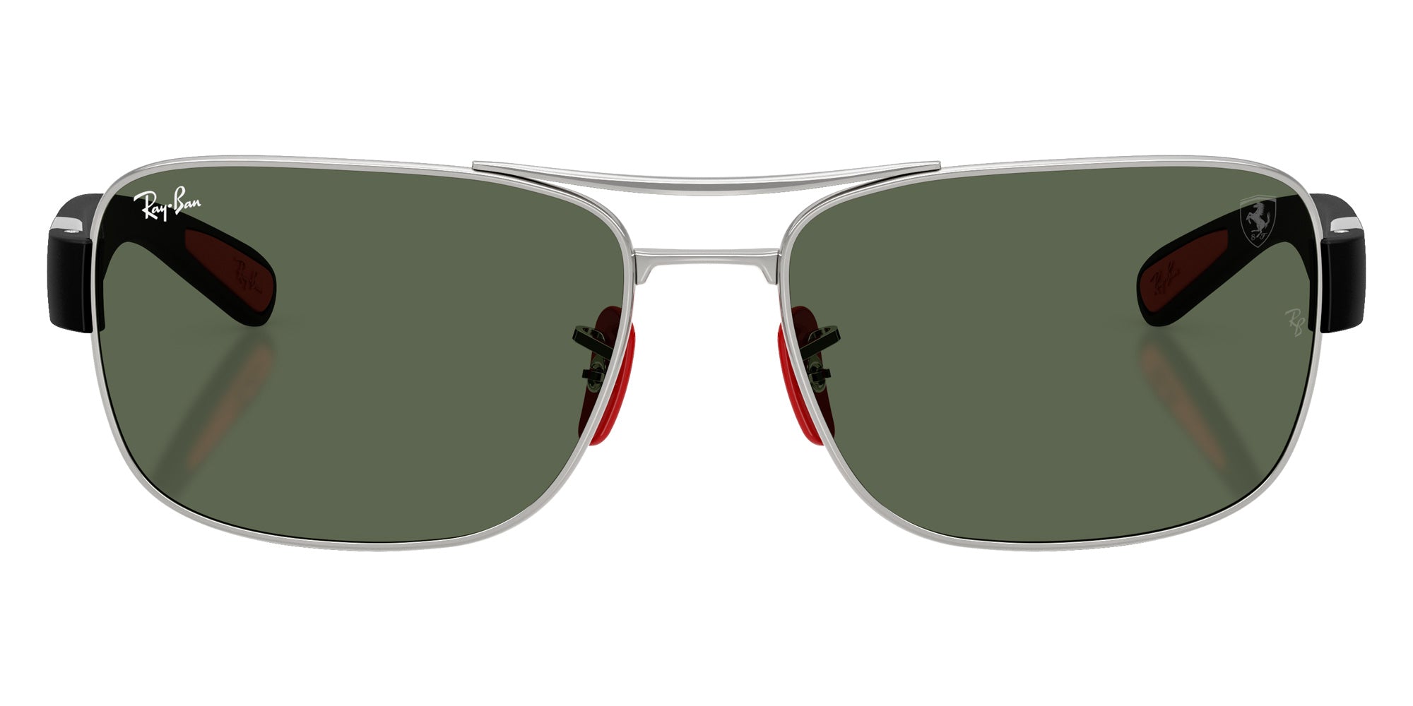 Ray-Ban RB3763M Scuderia Ferrari F03171 64 - Silver / Dark Green #id:rb3763mf03171_s:102100