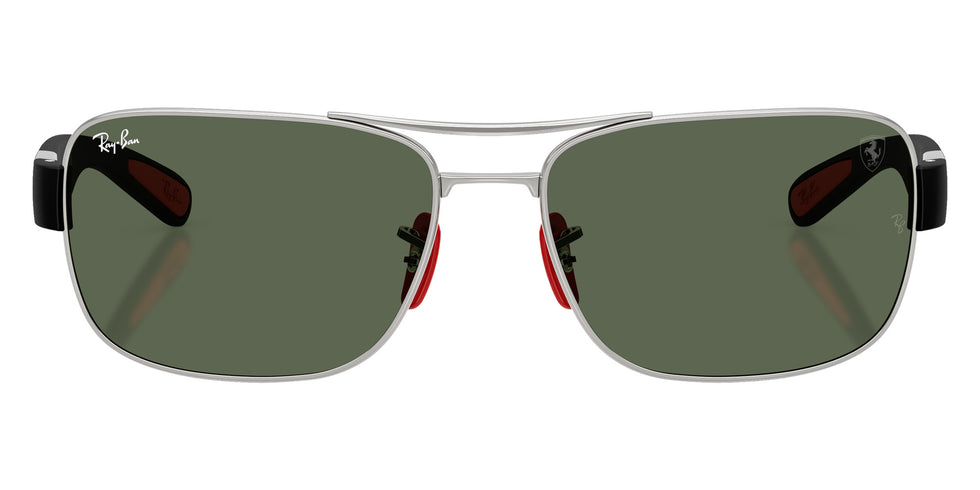 Ray-Ban RB3763M Scuderia Ferrari F03171 64 - Silver / Dark Green #id:rb3763mf03171_s:102100