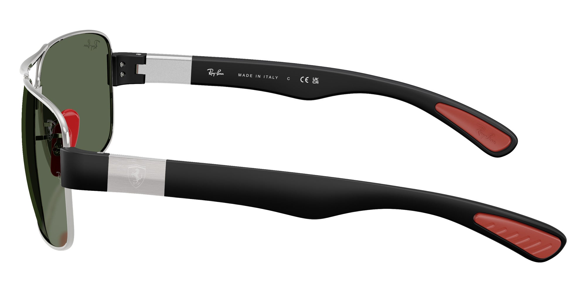 Ray-Ban RB3763M Scuderia Ferrari F03171 64 - Silver / Dark Green #id:rb3763mf03171_s:102110