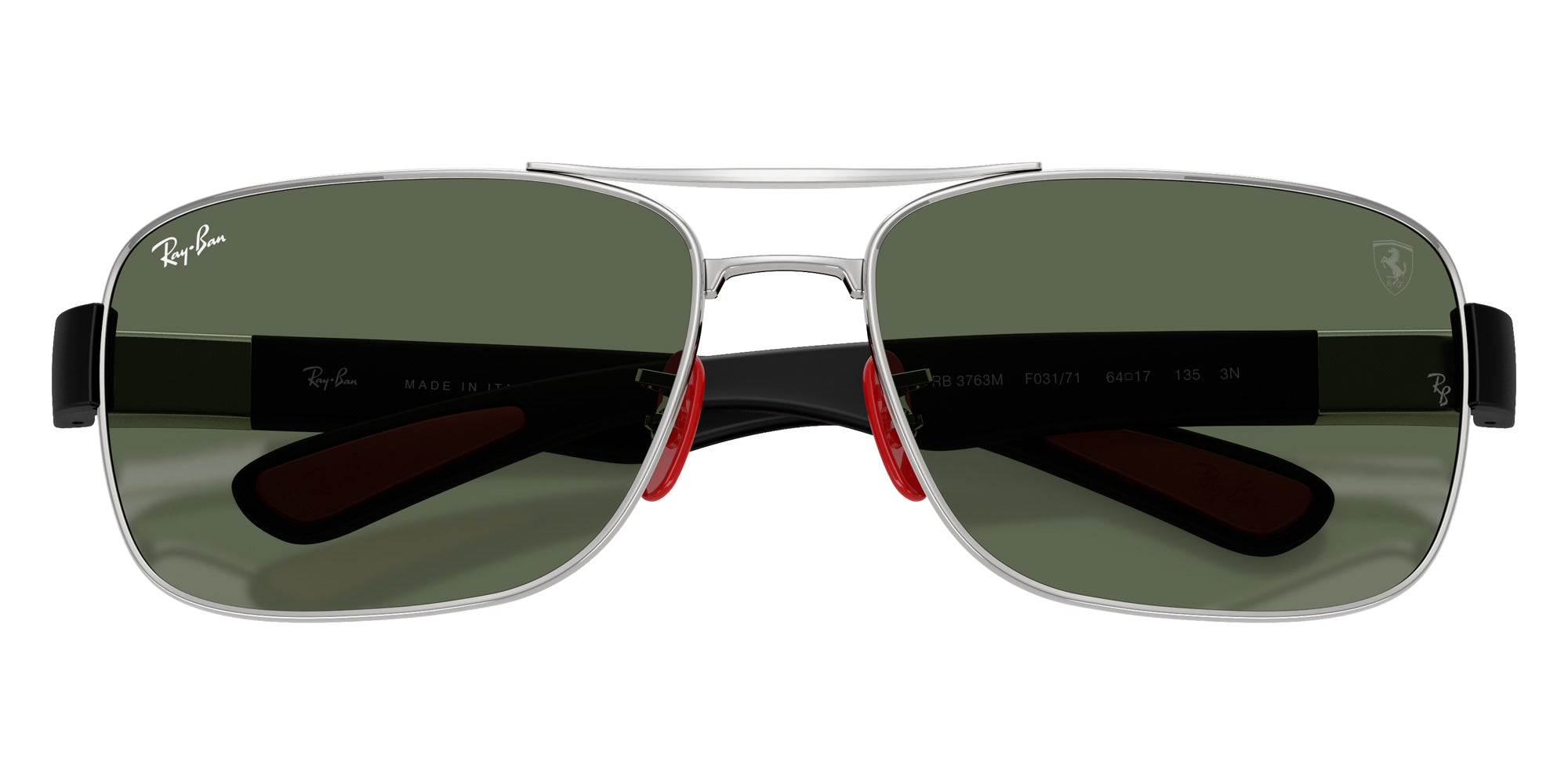 Ray-Ban RB3763M Scuderia Ferrari F03171 64 - Silver / Dark Green #id:rb3763mf03171_s:102125