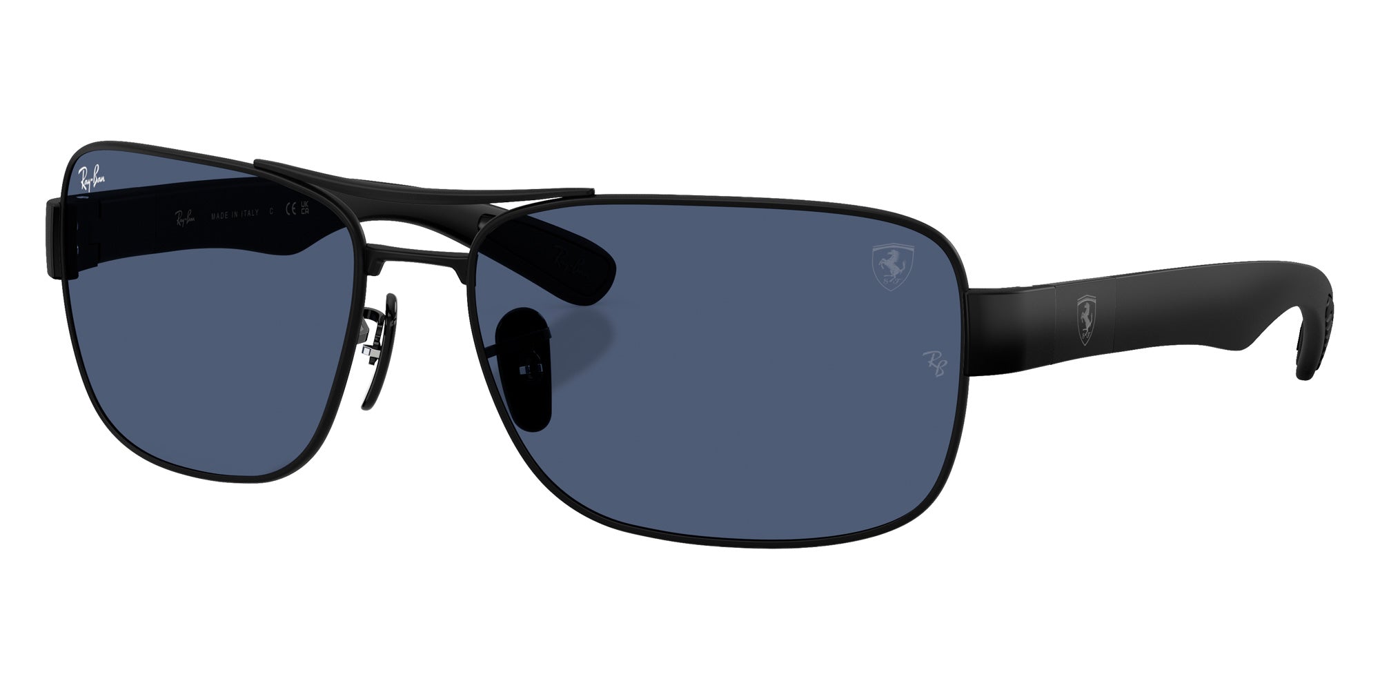 Ray-Ban RB3763M Scuderia Ferrari F11980 64 - Matte Black / Dark Blue #id:rb3763mf11980_s:104105