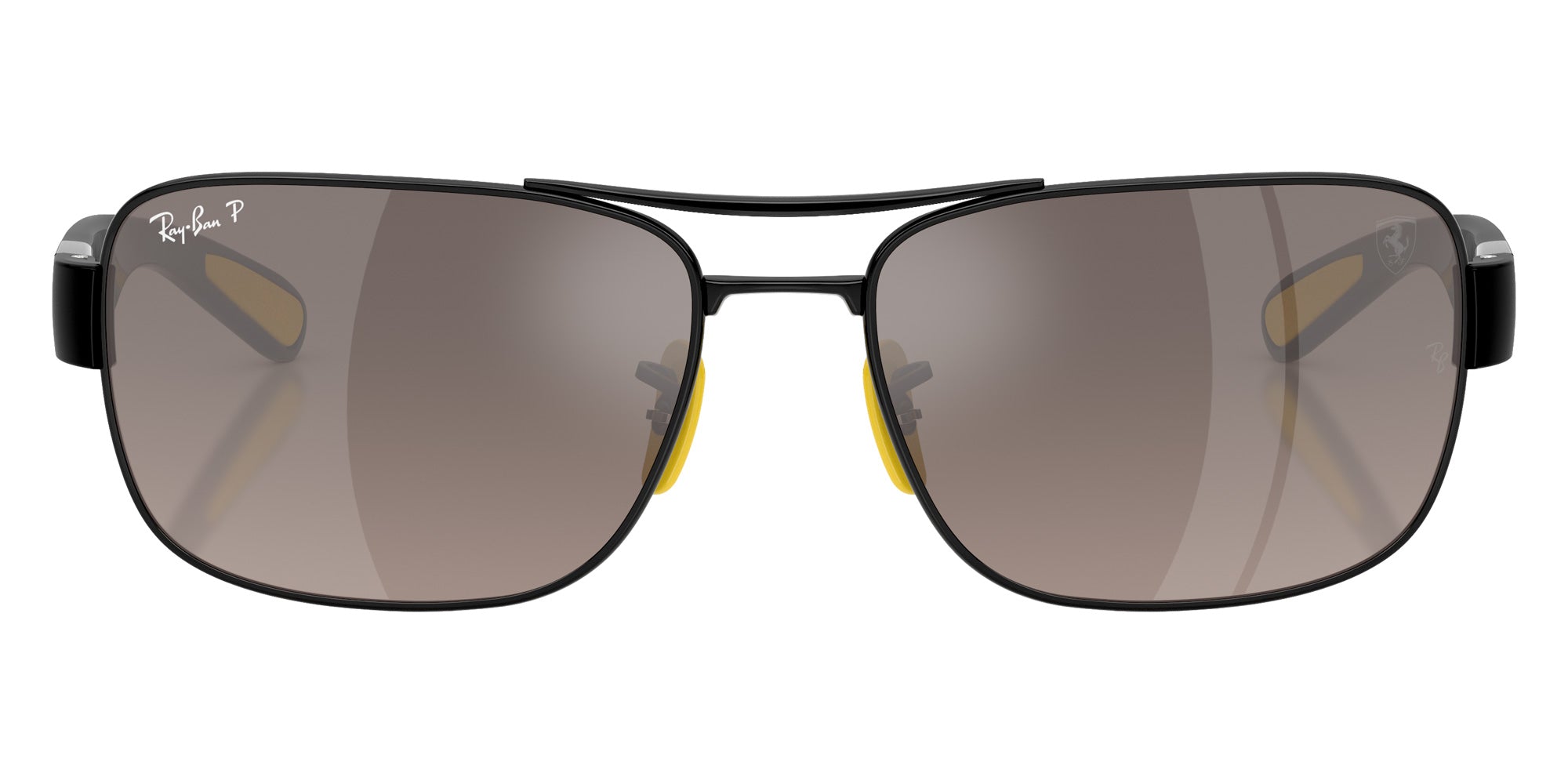 Ray-Ban RB3763M Scuderia Ferrari Chromance F1205J 64 - Black / Gray Mir Gray Gradient Polarized Mirrored #id:rb3763mf1205j_s:100100