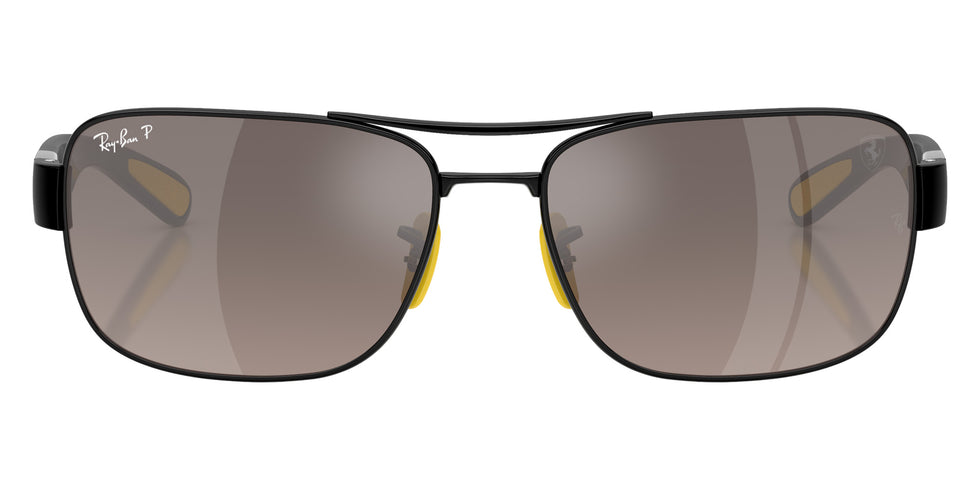Ray-Ban RB3763M Scuderia Ferrari Chromance F1205J 64 - Black / Gray Mir Gray Gradient Polarized Mirrored #id:rb3763mf1205j_s:100100