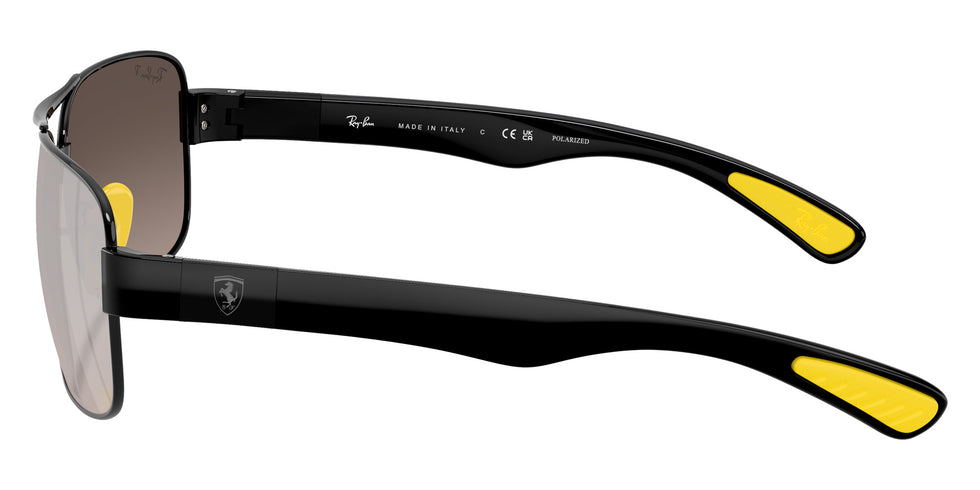 Ray-Ban RB3763M Scuderia Ferrari Chromance F1205J 64 - Black / Gray Mir Gray Gradient Polarized Mirrored #id:rb3763mf1205j_s:100110