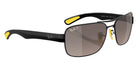 Ray-Ban RB3763M Scuderia Ferrari Chromance F1205J 64 - Black / Gray Mir Gray Gradient Polarized Mirrored #id:rb3763mf1205j_s:100120