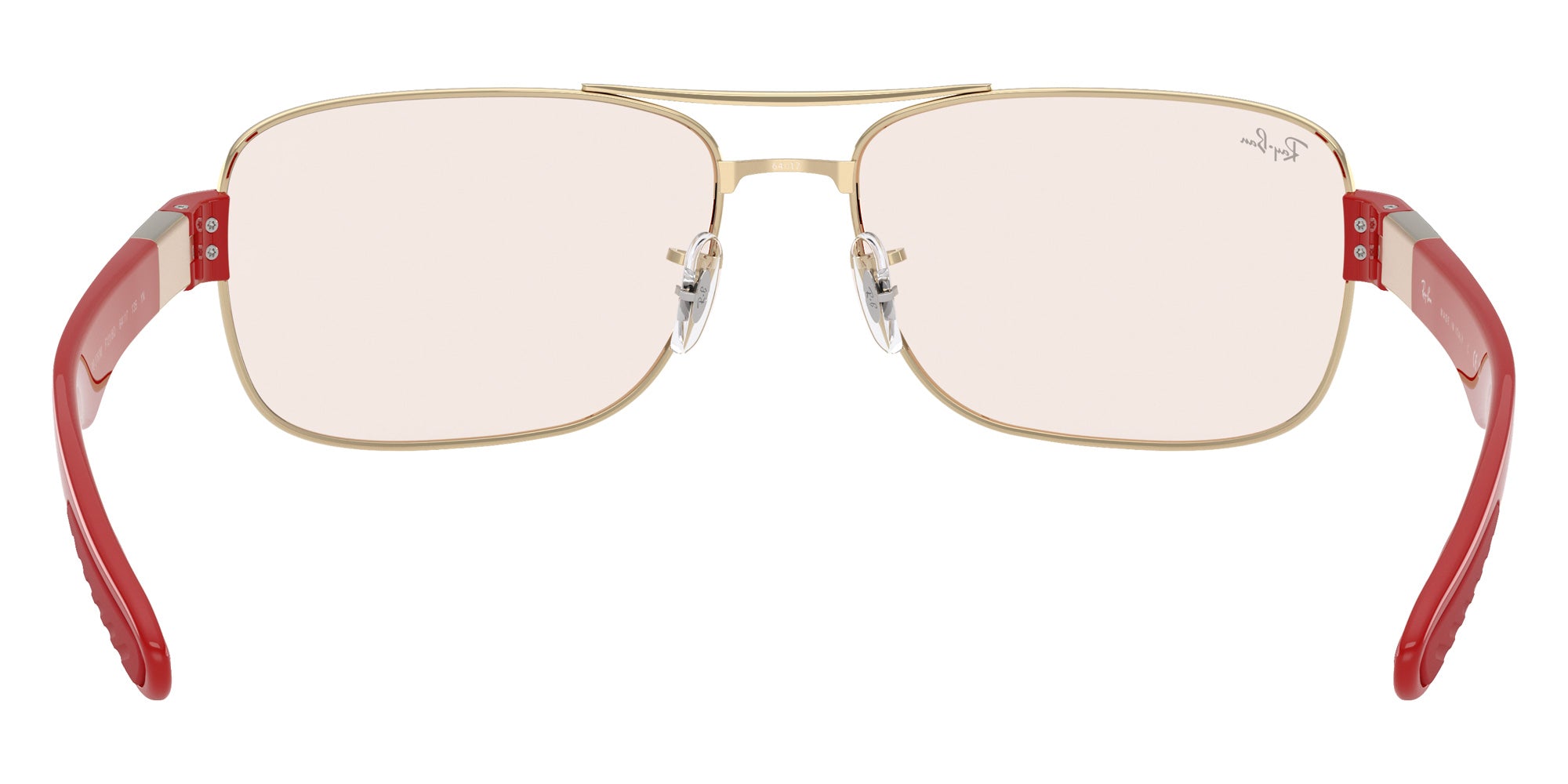 Ray-Ban RB3763M Scuderia Ferrari F1216Q 64 - Pale Gold / Brown Mirrored Red/Yellow #id:rb3763mf1216q_s:106115