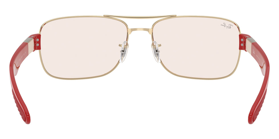 Ray-Ban RB3763M Scuderia Ferrari F1216Q 64 - Pale Gold / Brown Mirrored Red/Yellow #id:rb3763mf1216q_s:106115