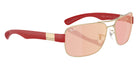 Ray-Ban RB3763M Scuderia Ferrari F1216Q 64 - Pale Gold / Brown Mirrored Red/Yellow #id:rb3763mf1216q_s:106120