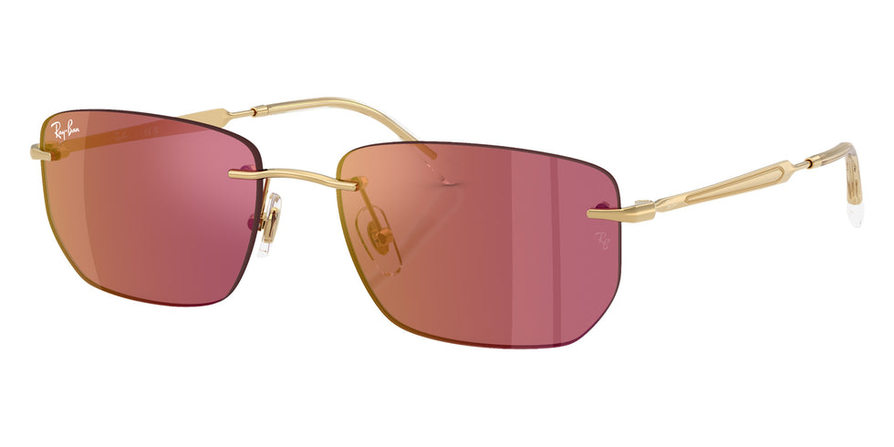 Ray-Ban RB3768 001/D0 56 - Arista Gold / Dark Violet Mirrored Red #id:rb3768001d0_s:102105