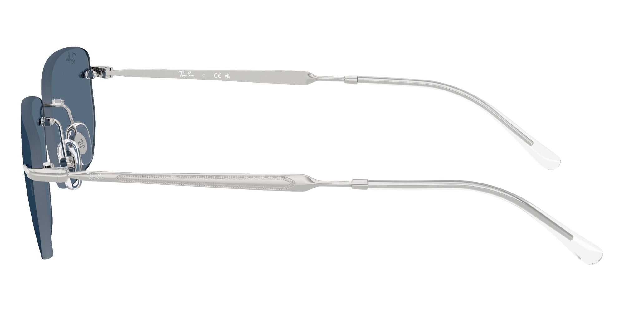Ray-Ban RB3768 003/80 56 - Silver / Dark Blue #id:rb376800380_s:104110