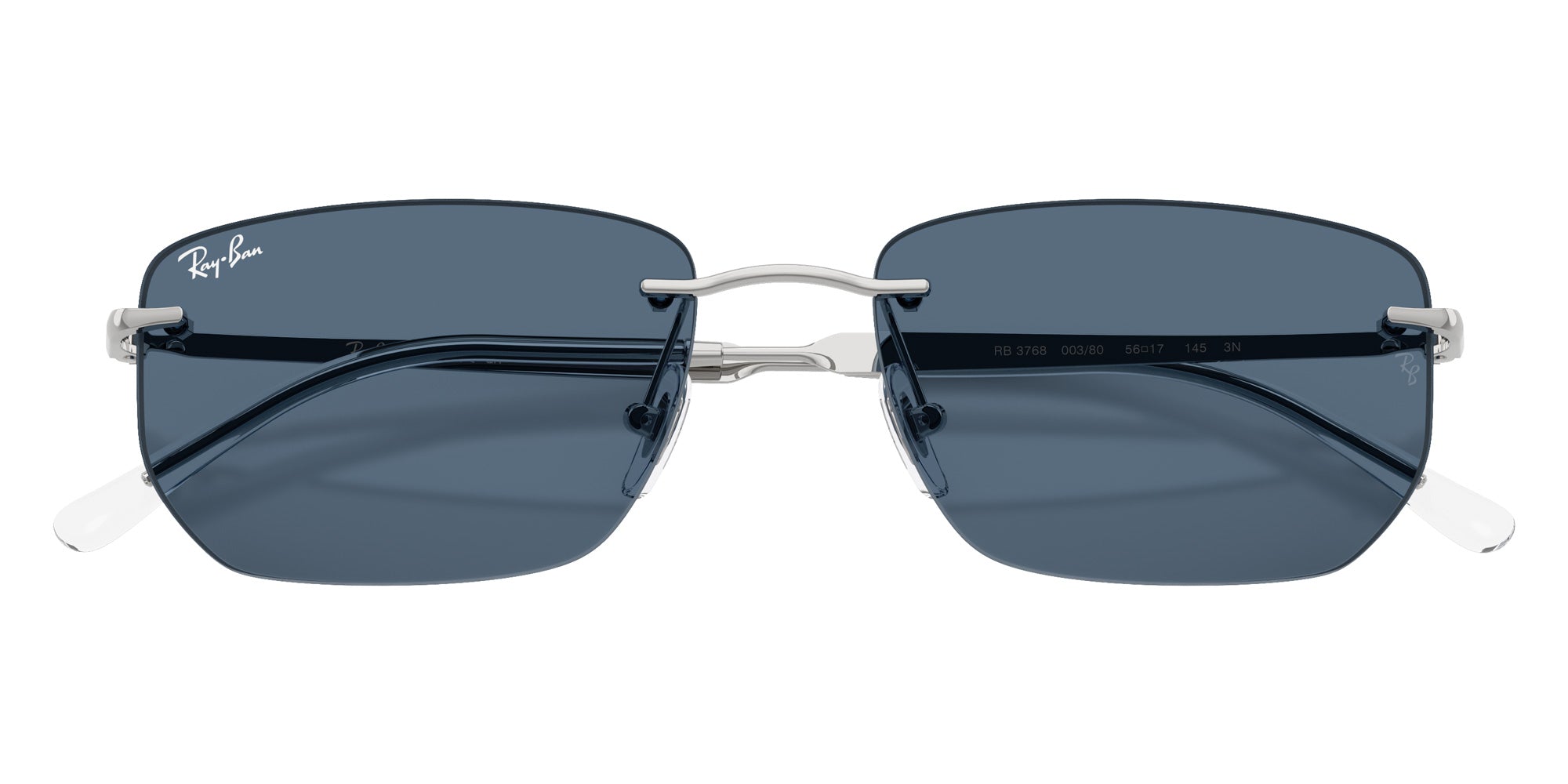 Ray-Ban RB3768 003/80 56 - Silver / Dark Blue #id:rb376800380_s:104125