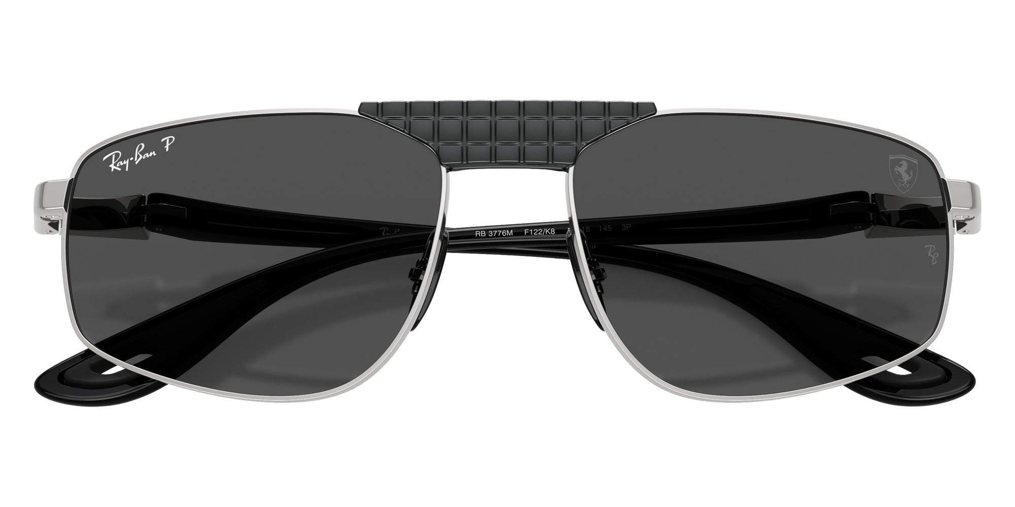 Ray-Ban RB3776M Scuderia Ferrari Chromance F122K8 58 - Silver / Polarized Dark Gray #id:rb3776mf122k8_s:100125