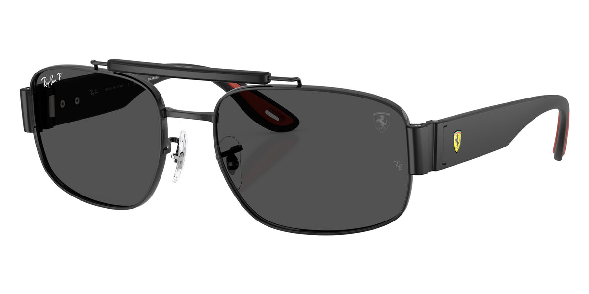 Ray-Ban RB3797M Scuderia Ferrari Collection F002K8 58 - Matte Black / Dark Gray Contrast Polarized+ #id:rb3797mf002k8_s:100105
