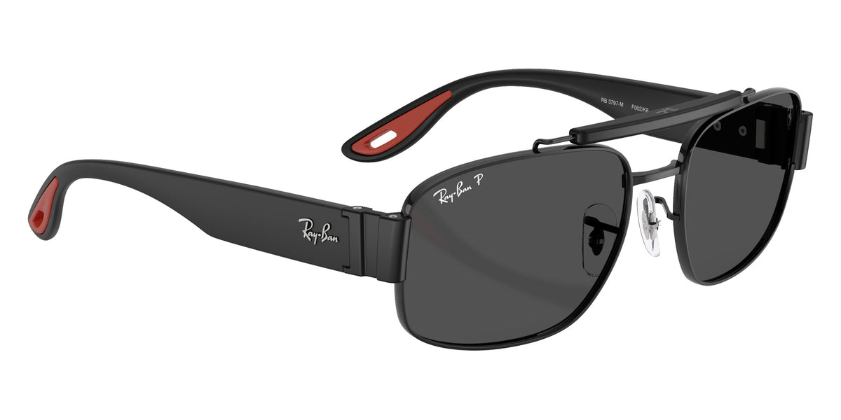Ray-Ban RB3797M Scuderia Ferrari Collection F002K8 58 - Matte Black / Dark Gray Contrast Polarized+ #id:rb3797mf002k8_s:100120