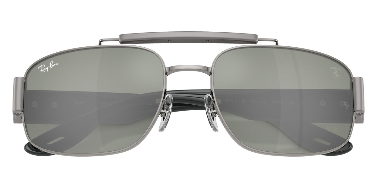Ray-Ban RB3797M Scuderia Ferrari Collection F14240 58 - Gunmetal / Green Mirrored Silver #id:rb3797mf14240_s:106125