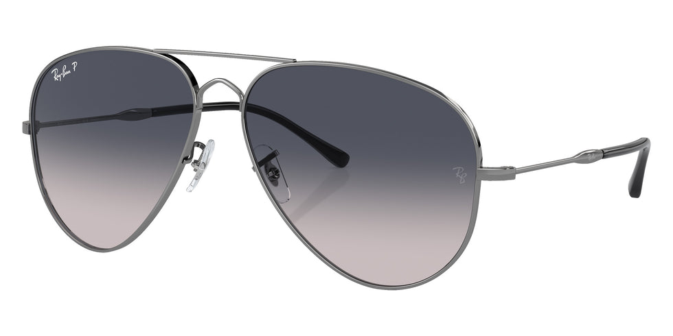 Ray-Ban RB3825 Old Aviator 004/78 58 - Gunmetal / Blue Polarized #id:rb382500478_s:104105