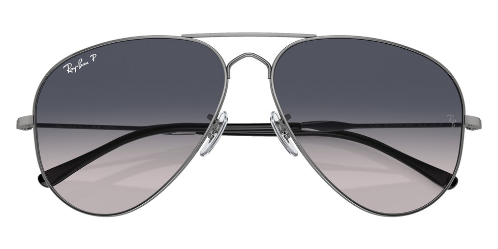 Ray-Ban RB3825 Old Aviator 004/78 58 - Gunmetal / Blue Polarized #id:rb382500478_s:104125