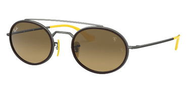 Ray-Ban RB3847M Scuderia Ferrari F0493K 52 - Gunmetal / Brown/Silver Mirrored #id:rb3847mf0493k_s:100100