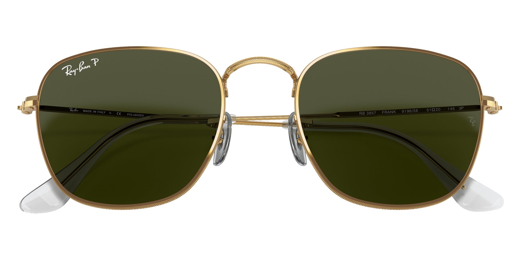 Ray-Ban RB3857 Frank 919658 54 - Gold / G-15 Green Polarized #id:rb3857919658_s:102125
