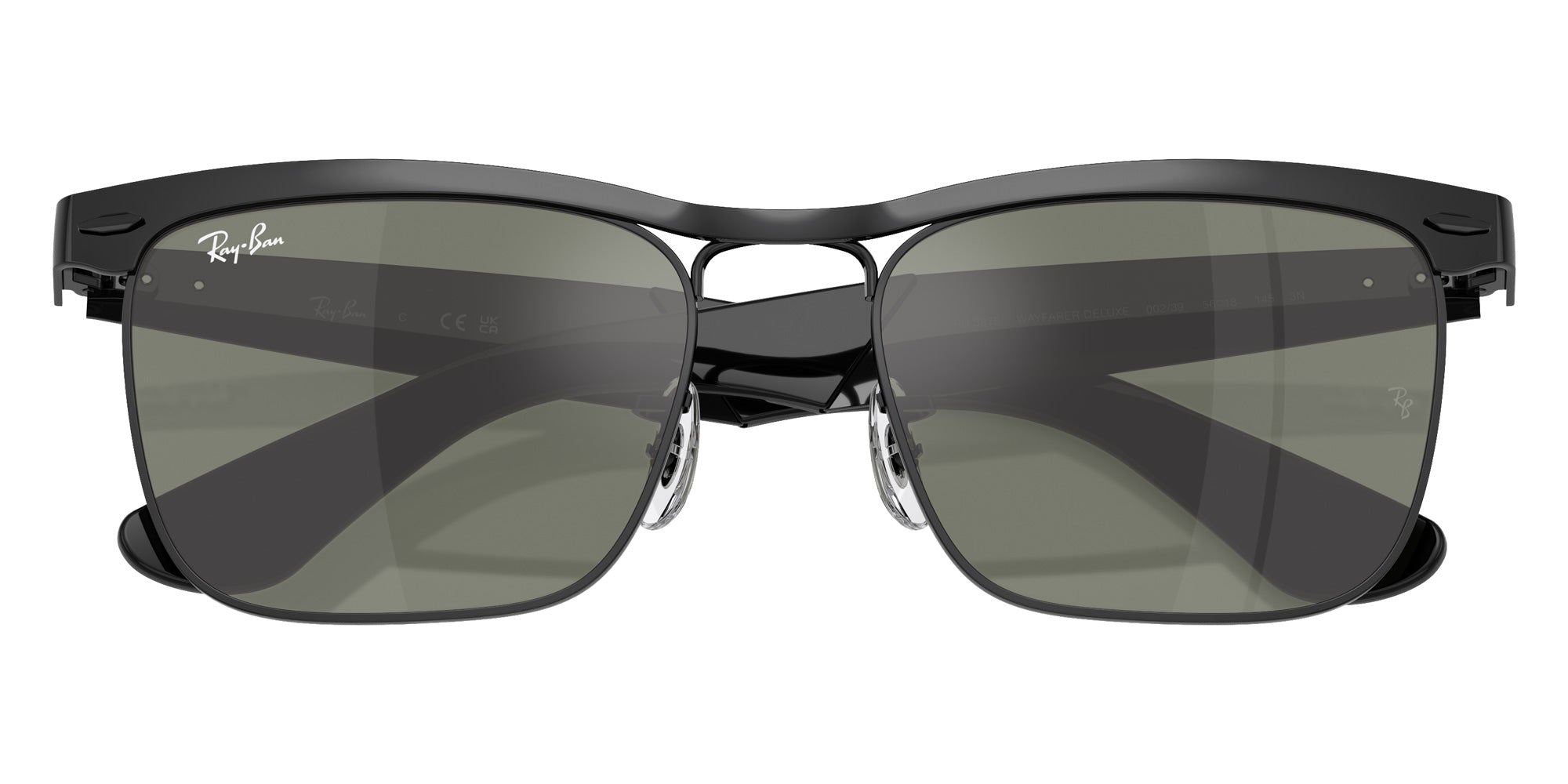 Ray-Ban RB3875 Wayfarer Deluxe Square Sunglasses | EyeOns.com