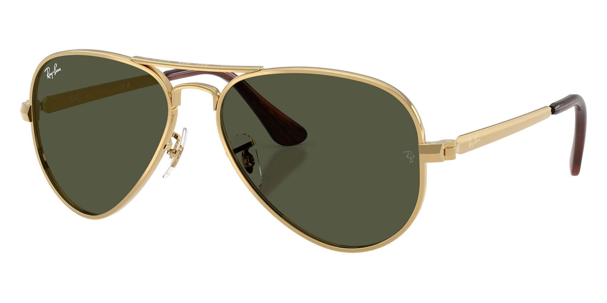 Ray-Ban RB3925 Aviator Max 001/31 62 - Arista Gold / Green #id:rb392500131_s:100105