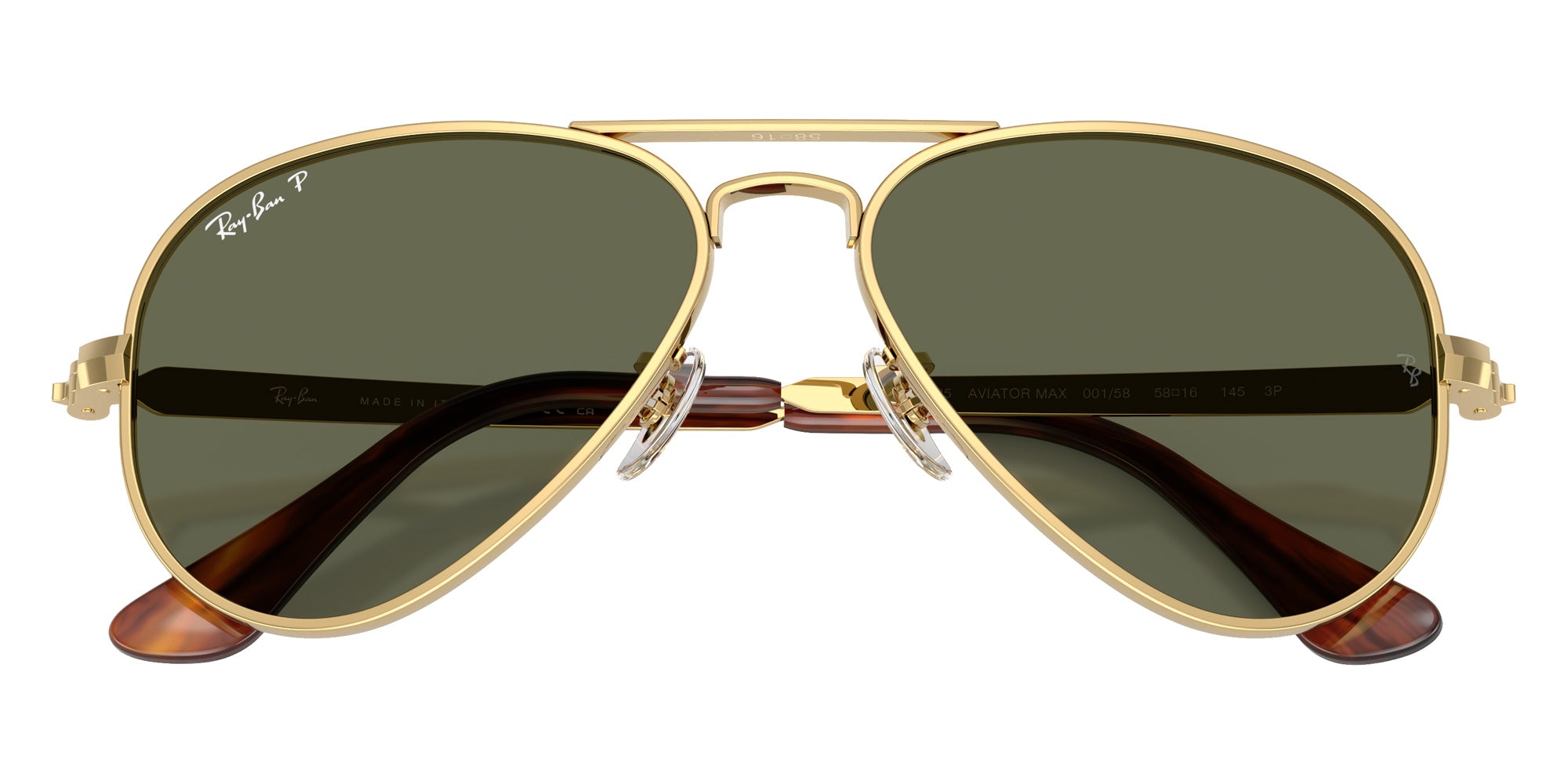 Ray-Ban RB3925 Aviator Max 001/58 58 - Arista Gold / Green Polarized #id:rb392500158_s:106125