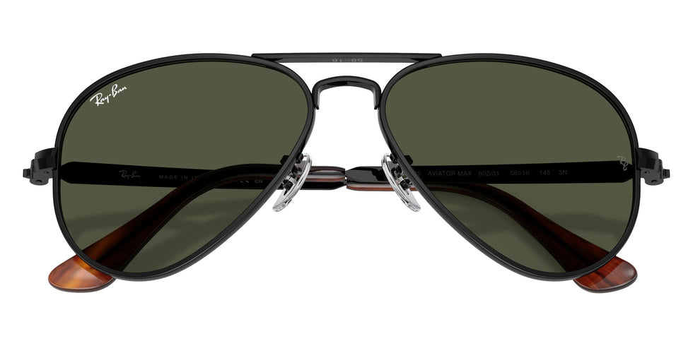 Ray-Ban RB3925 Aviator Max 002/31 58 - Black / Green #id:rb392500231_s:112125
