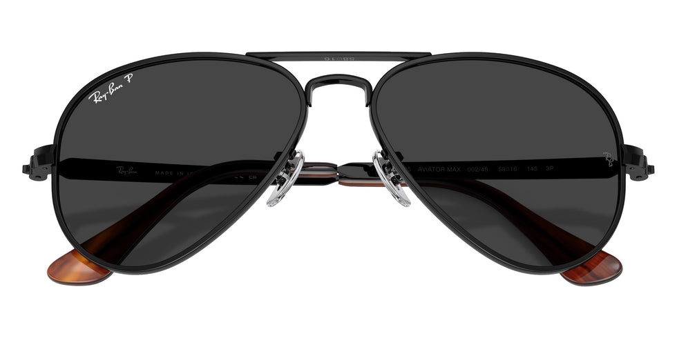 Ray-Ban RB3925 Aviator Max 002/48 58 - Black / Black Polarized #id:rb392500248_s:116125
