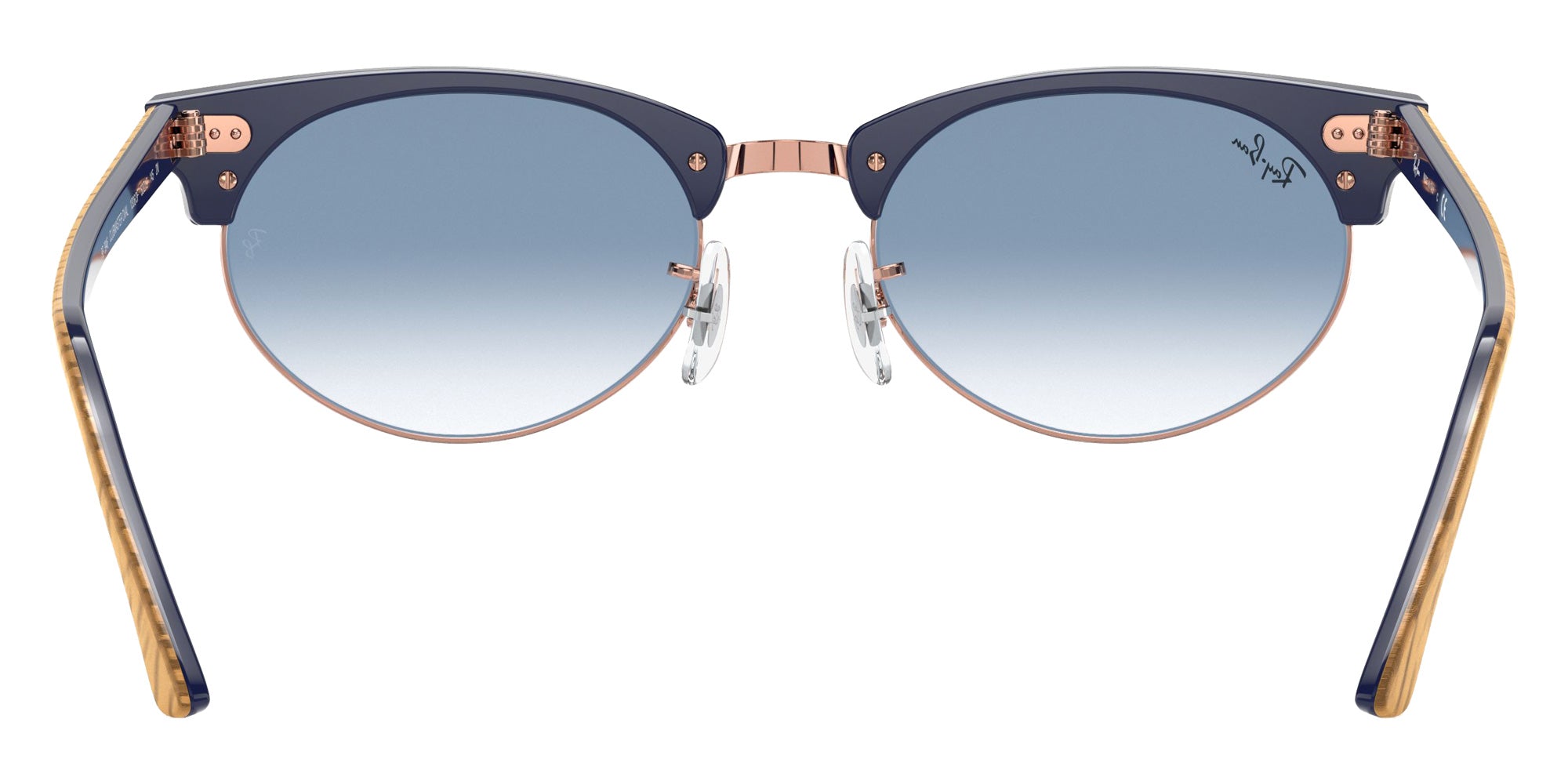 Ray-Ban RB3946 Clubmaster Oval 13063F 52 - Beige / Light Blue Gradient #id:rb394613063f_s:100115