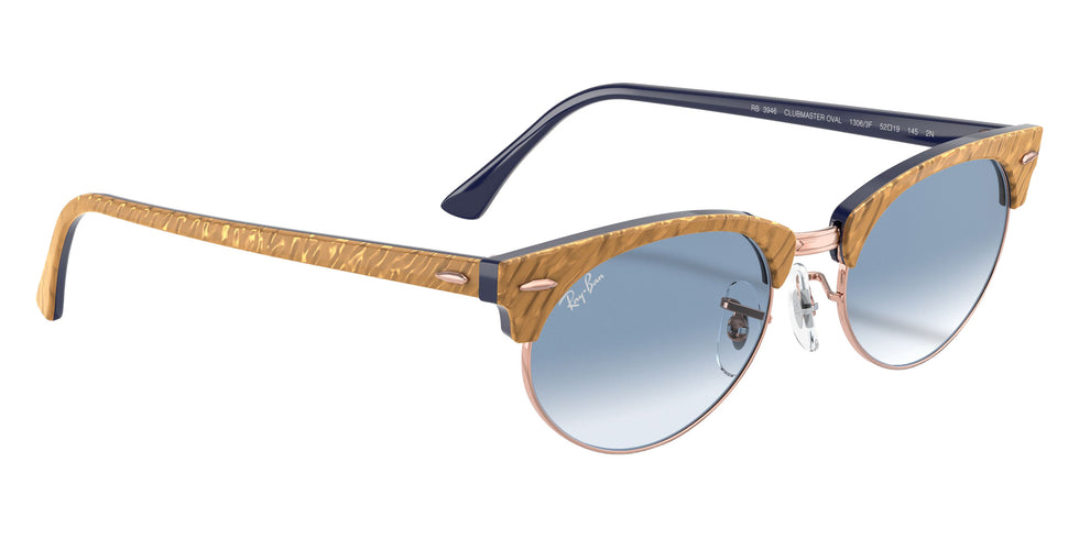 Ray-Ban RB3946 Clubmaster Oval 13063F 52 - Beige / Light Blue Gradient #id:rb394613063f_s:100120