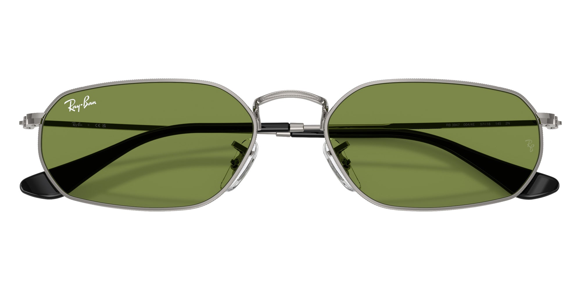 Ray-Ban RB3947 004/4E 54 - Gunmetal / Green #id:rb39470044e_s:106125