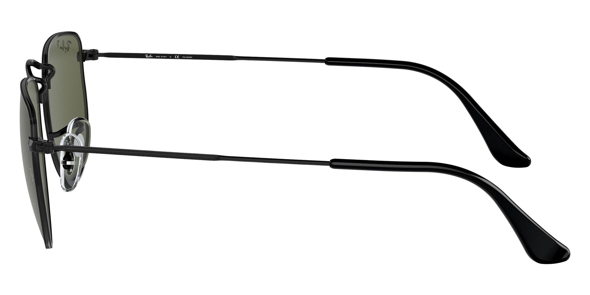 Ray-Ban RB3958 Elon 002/58 47 - Black / Green Polarized #id:rb395800258_s:100110