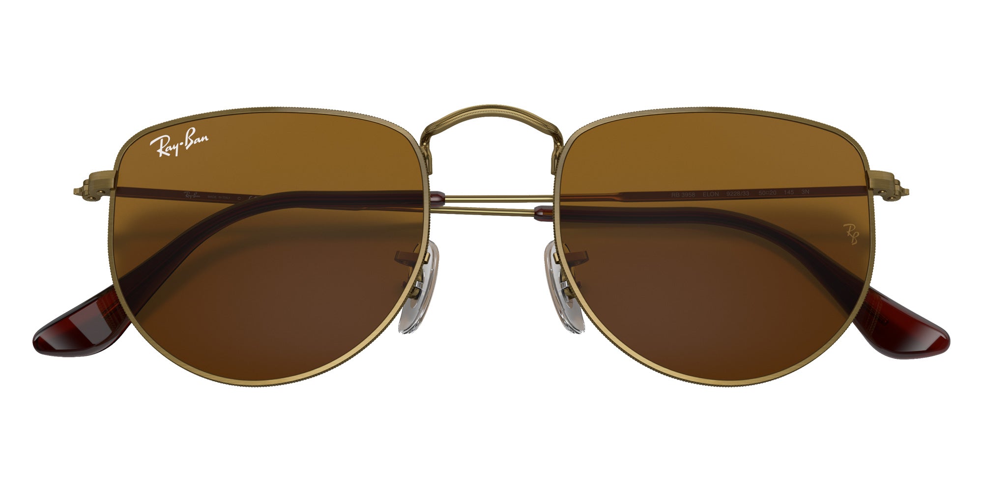 Ray-Ban RB3958 Elon 922833 47 - Antique Gold / Brown #id:rb3958922833_s:100125