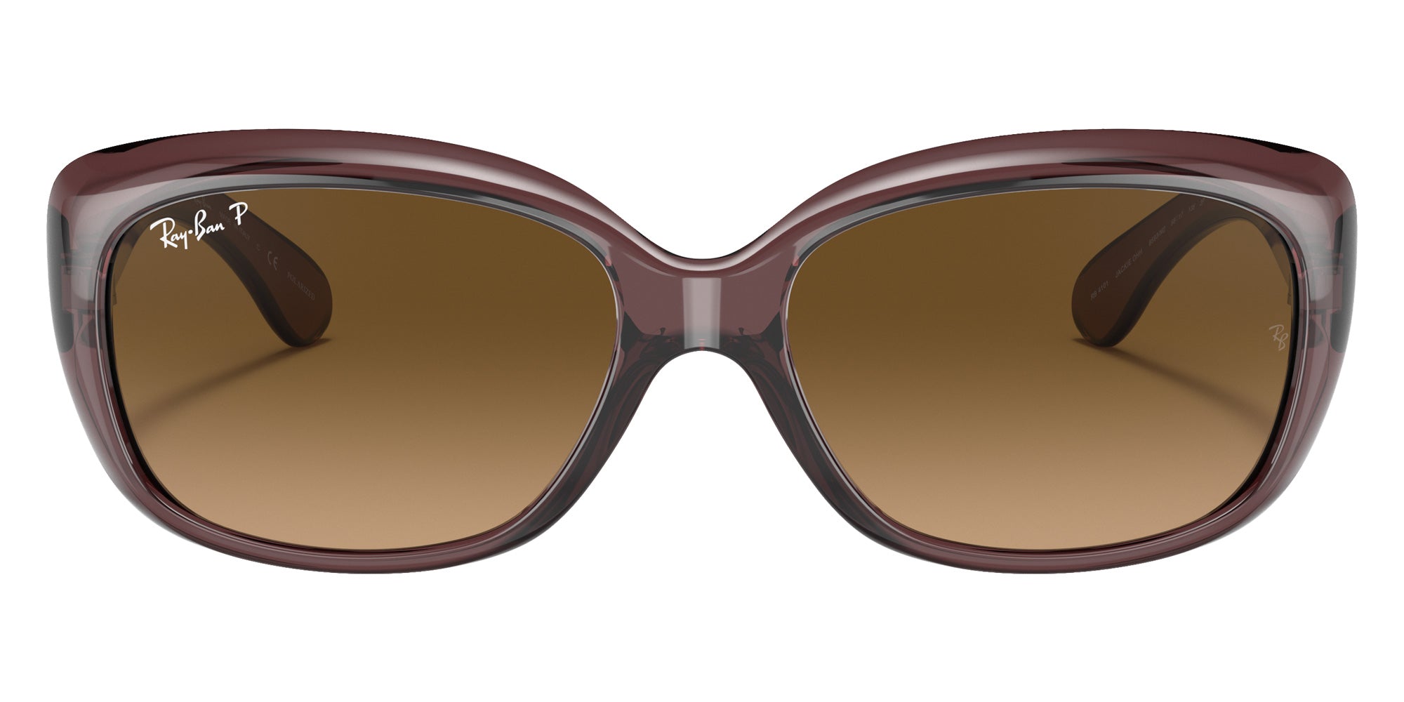 Ray-Ban RB4101 Jackie Ohh Transparent 6593M2 58 - Transparent Dark Brown / Brown Gradient Polarized #id:rb41016593m2_s:100100