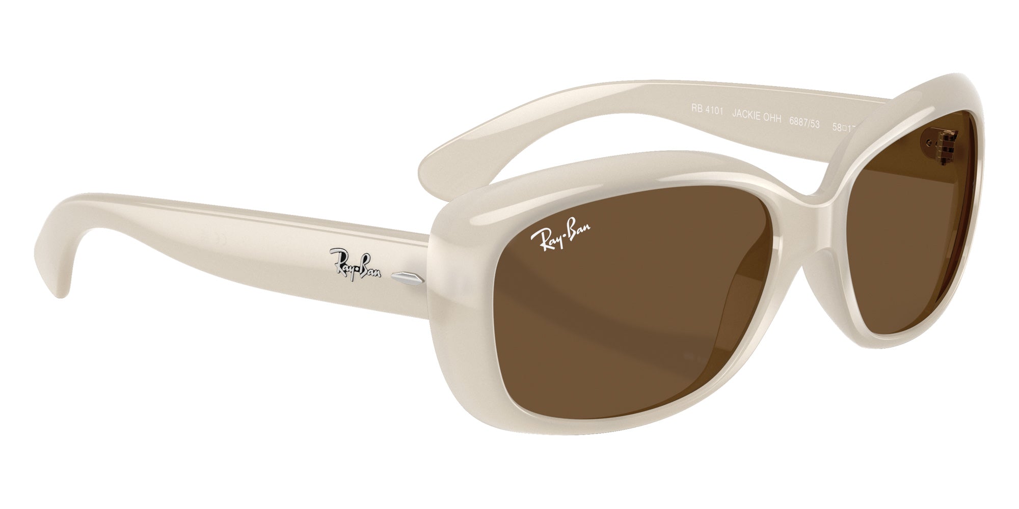 Ray-Ban RB4101 Jackie Ohh 688753 58 - Opal Ivory #id:rb4101688753_s:100120