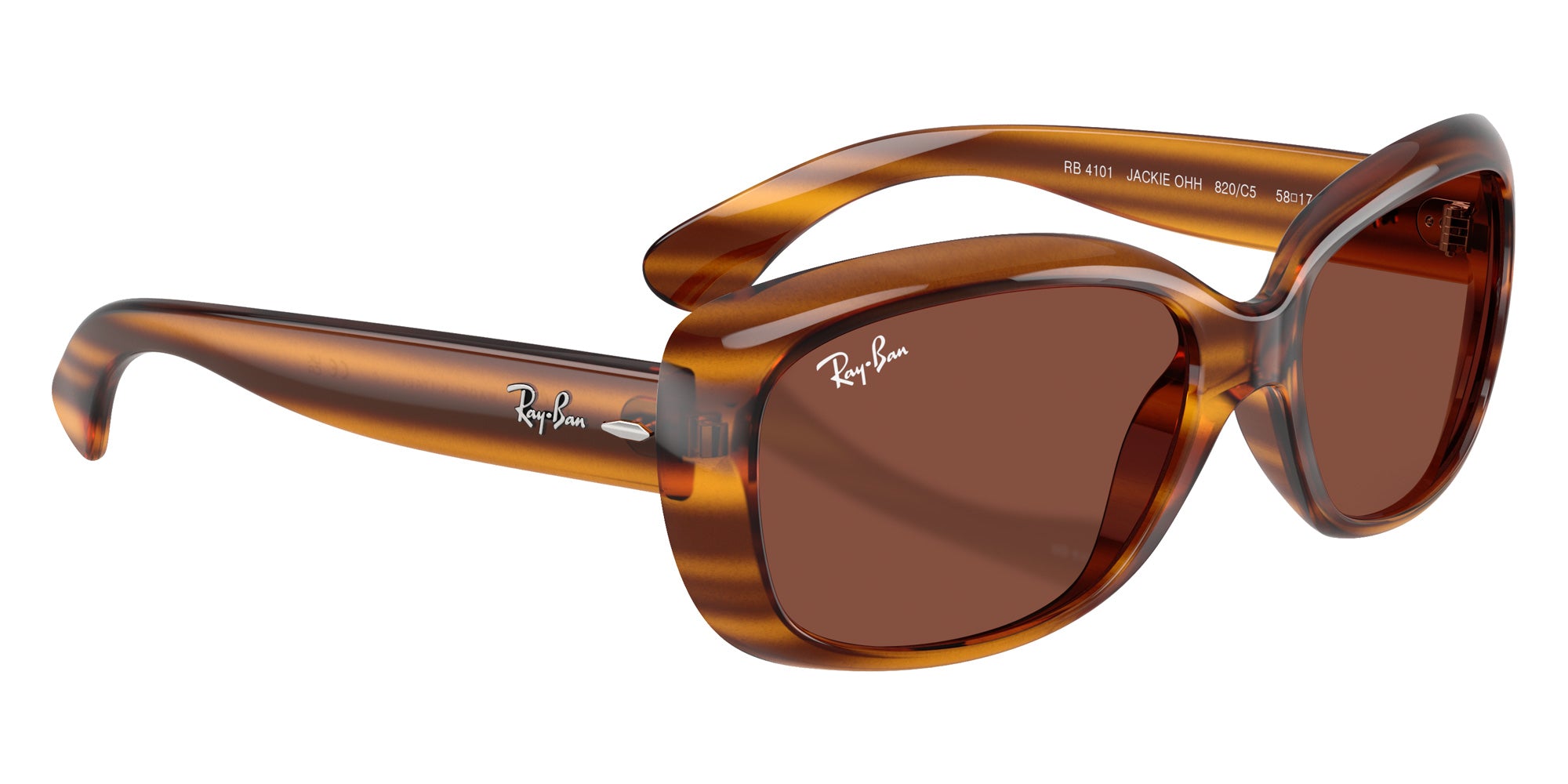 Ray-Ban RB4101 Jackie Ohh 820/C5 58 - Striped Red Havana #id:rb4101820c5_s:104120