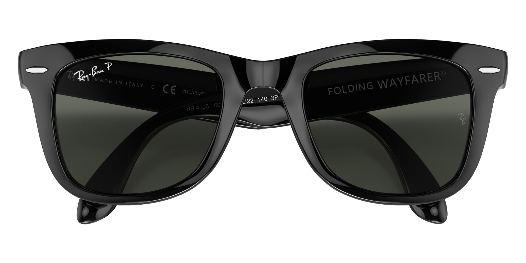 Ray-Ban RB4105 Wayfarer Folding Classic 601/58 50 - Black / G-15 Green Polarized #id:rb410560158_s:102125