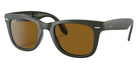 Ray-Ban RB4105 Wayfarer Folding Classic 657533 50 - Military Green / B-15 Brown #id:rb4105657533_s:100105