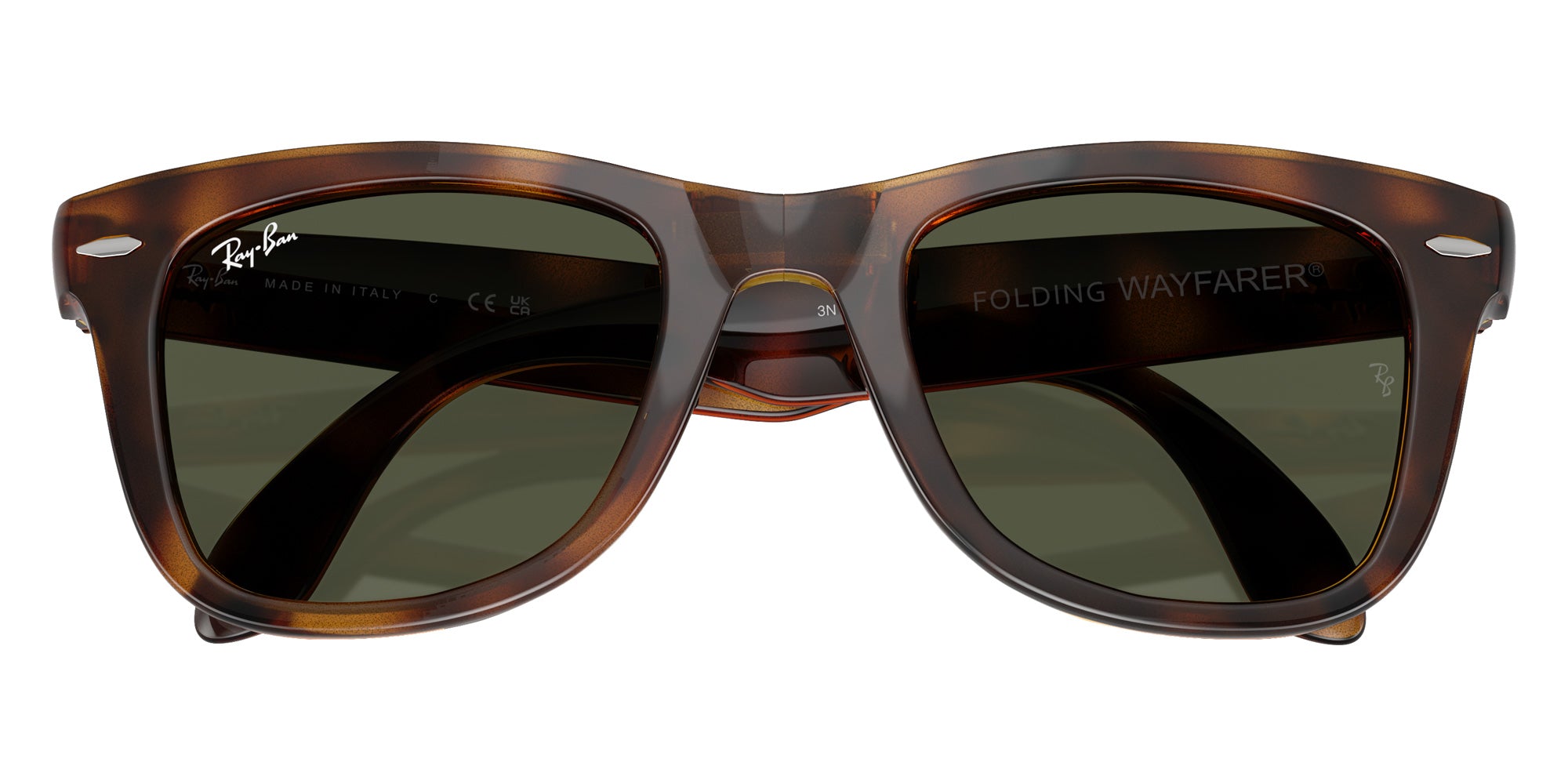 Ray-Ban RB4105 Wayfarer Folding Classic 710/31 50 - Havana / Green #id:rb410571031_s:110125