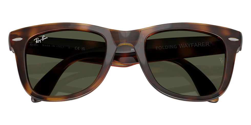 Ray-Ban RB4105 Wayfarer Folding Classic 710/31 50 - Havana / Green #id:rb410571031_s:110125