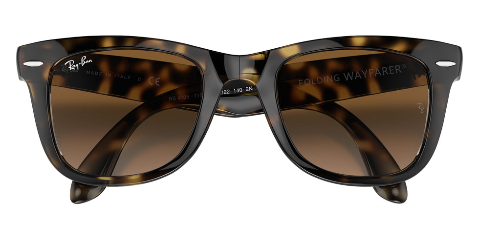 Ray-Ban RB4105 Wayfarer Folding Classic 710/51 50 - Light Havana / Light Brown Gradient #id:rb410571051_s:112125