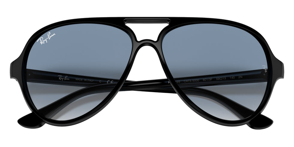 Ray-Ban RB4125 Cats 5000 Classic 601/3F 59 - Black / Light Blue Gradient #id:rb41256013f_s:100125