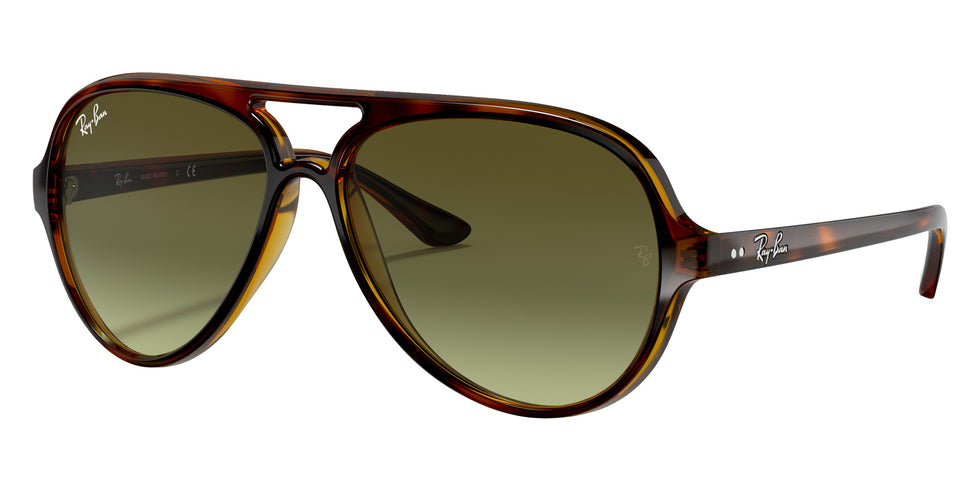 Ray-Ban RB4125 Cats 5000 Classic 710/A6 59 - Light Havana / Green Gradient #id:rb4125710a6_s:102105