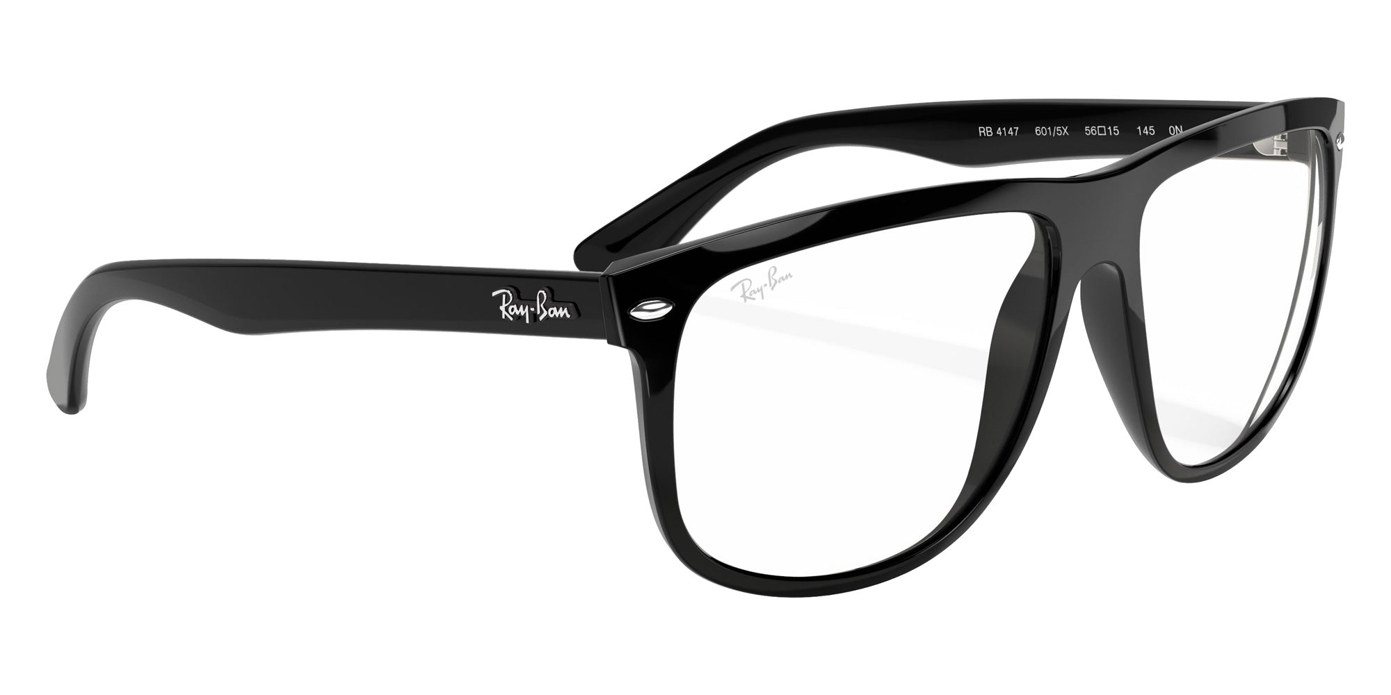Ray-Ban RB4147 Boyfriend Clear 601/5X 60 - Black / Clear Mirrored #id:rb41476015x_s:100120