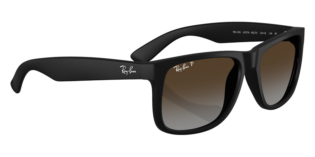 Ray-Ban RB4165 Justin Classic 622/T5 51 - Rubber Black / Polarized Light Gray Gradient Brow #id:rb4165622t5_s:100120