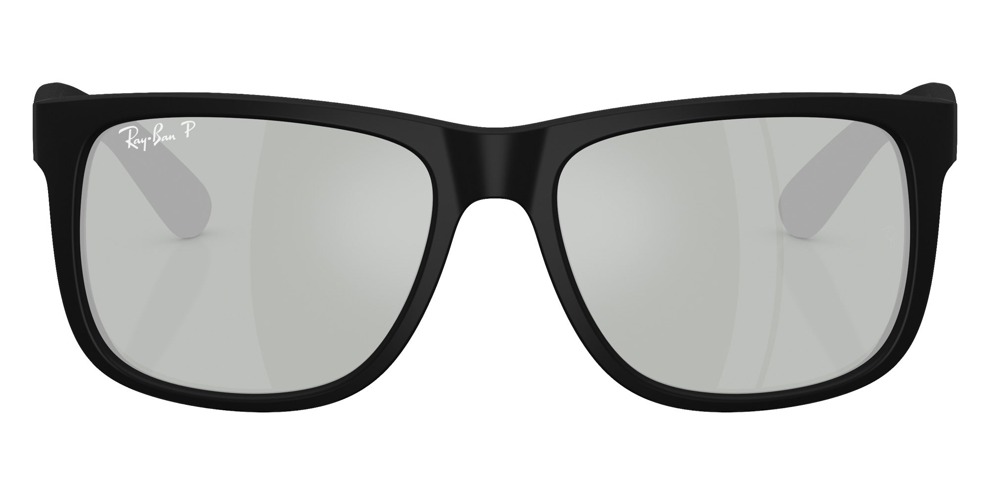 Ray-Ban RB4165 Justin Classic 622/Y4 55 - Rubber Black / Green Mirrored Silver Polarized #id:rb4165622y4_s:100100