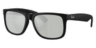 Ray-Ban RB4165 Justin Classic 622/Y4 55 - Rubber Black / Green Mirrored Silver Polarized #id:rb4165622y4_s:100105