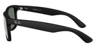 Ray-Ban RB4165 Justin Classic 622/Y4 55 - Rubber Black / Green Mirrored Silver Polarized #id:rb4165622y4_s:100110